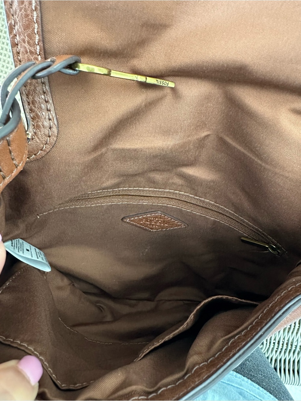 Fossil Gigi Flap Crossbody retro vintage crossbody leather bag - Picture 9 of 13